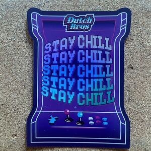 NEWEST JULY DUTCH BROS STAY CHILL STICKER